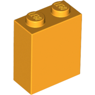 Lego kostka (kostička) 1x2x2, světle oranžová (6178462)